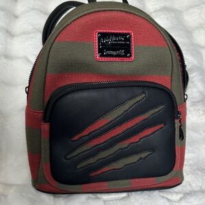 Loungefly Nightmare on Elm Street Striped Backpack